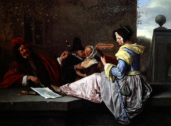 The Lute Player by Jan Steen, 1670
